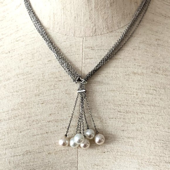 Vintage Fashion Statement Pearl Necklace - Picture 11 of 16